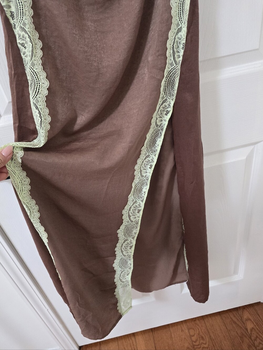 Free People Some Kind Of Love Satin Maxi Slip Dress New Size M - Picture 5 of 9